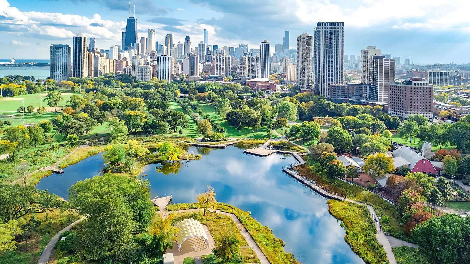 Chicago skyline and lakefront